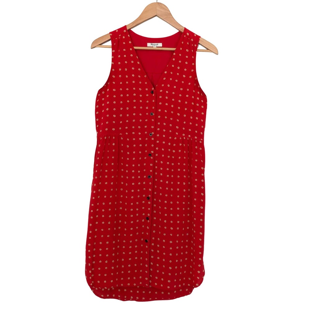 Madewell Floral Silk Dress